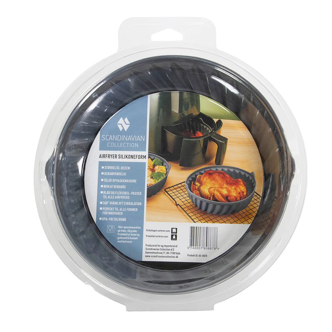 Airfryer Silikoneform, rund Ø22cm - Image 5