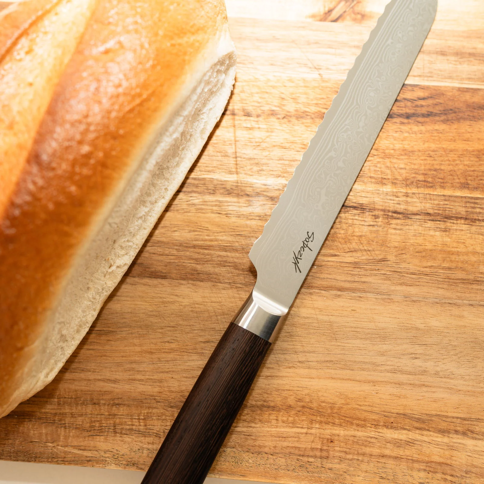 Damaskus Brødkniv 20 cm *DEMO* - Image 3