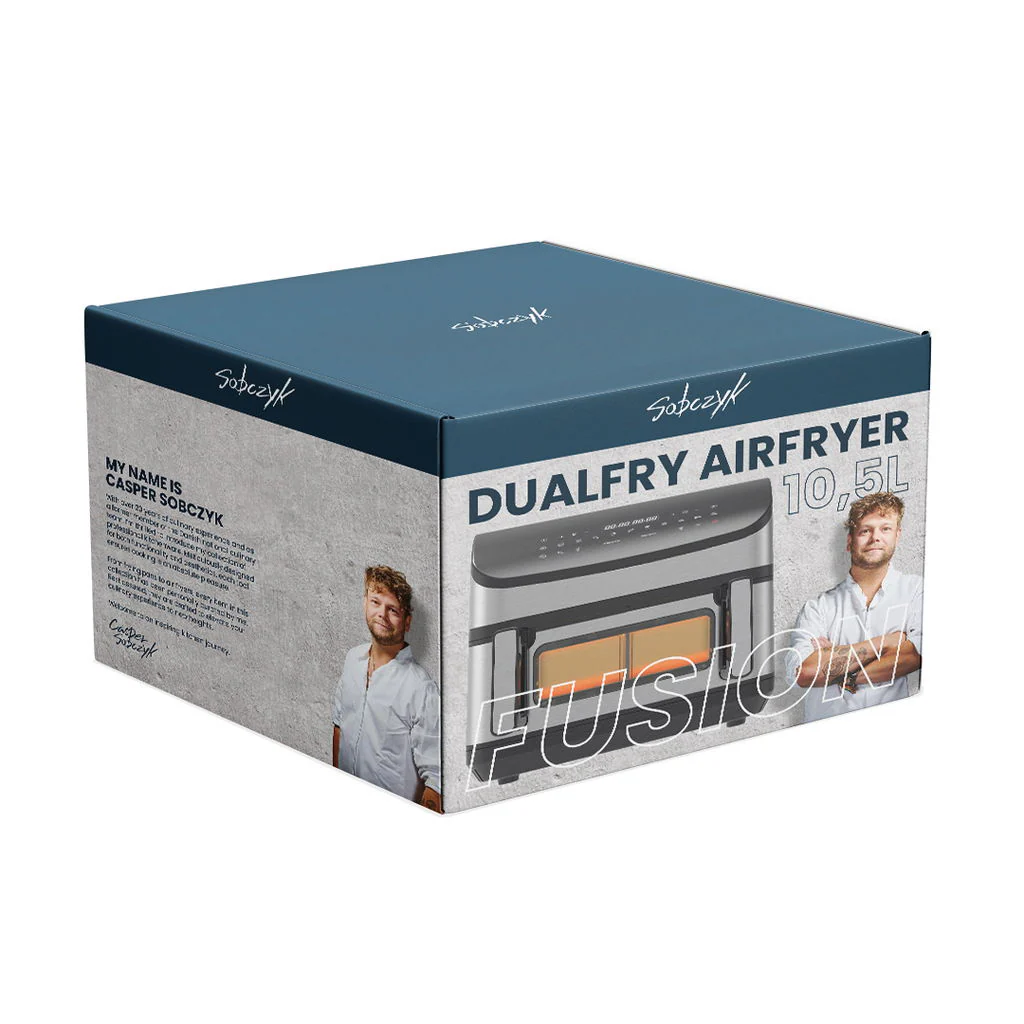 DualFry Fusion Airfryer 10,5L Pakkeløsning – Inkl. 2 x 4,5L Skuffer - Image 8